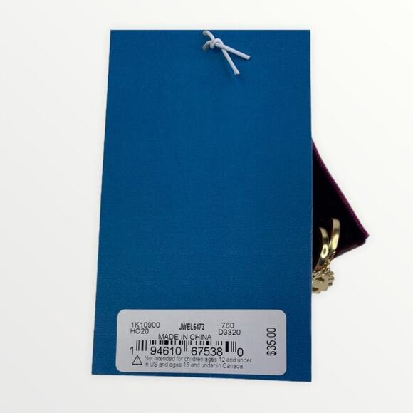 Lucky Brand Rainbow Pave Huggie Earring Set - Picture 3 of 3